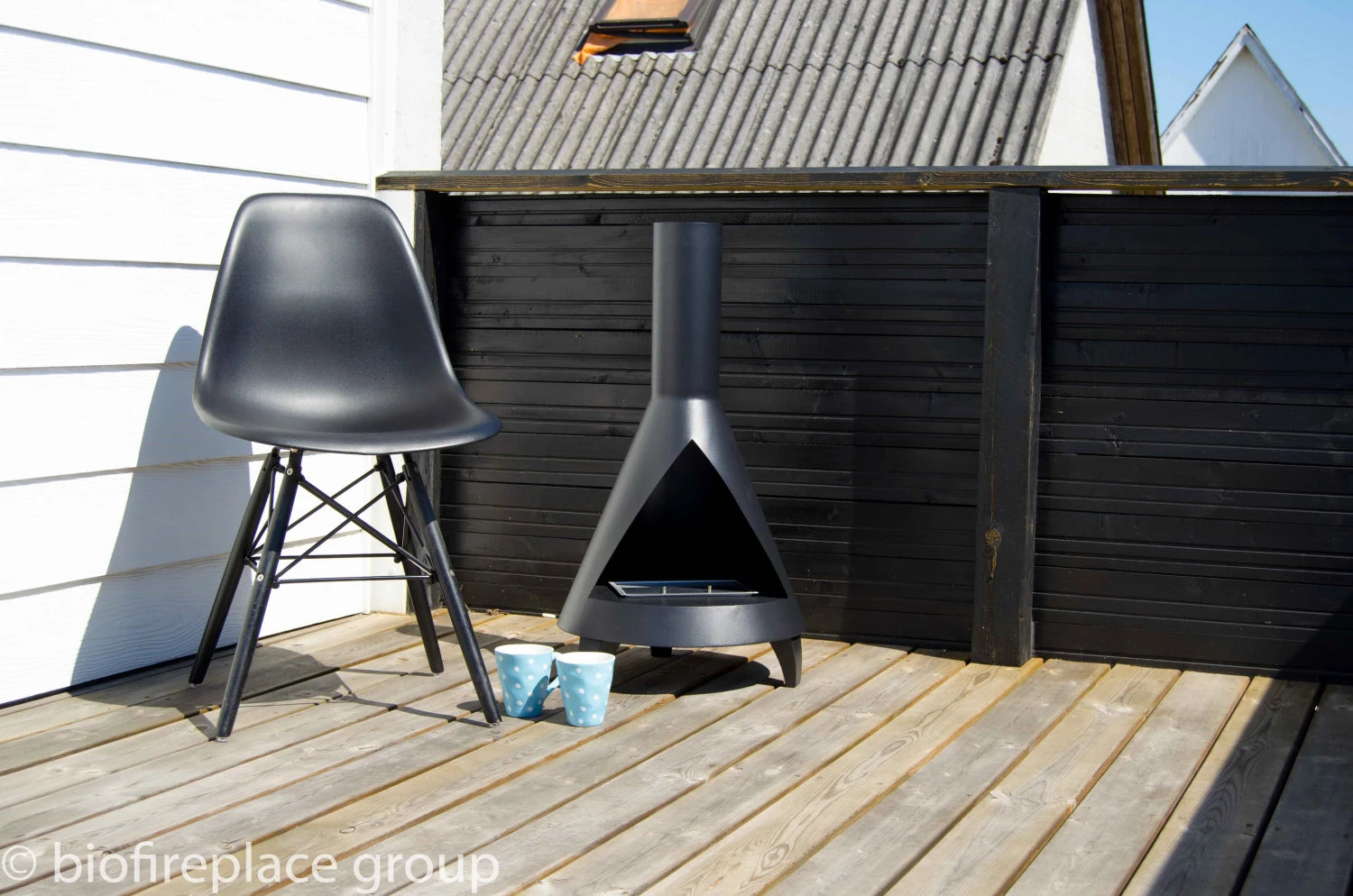 Salem - Chimenea de bioetanol estilo estufa de leña en acero