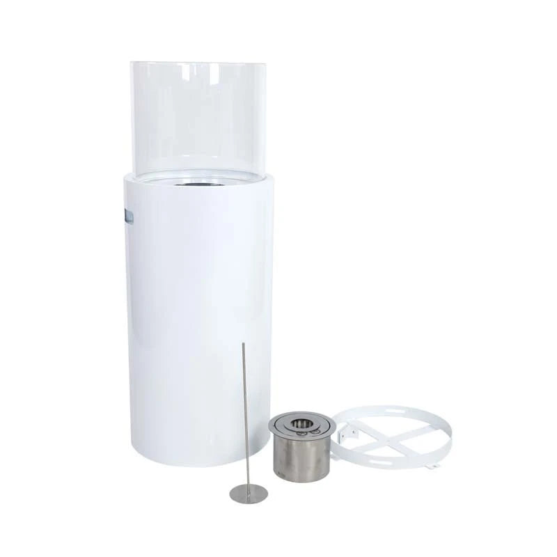 Chimenea bioetanol de exterior - blanco
