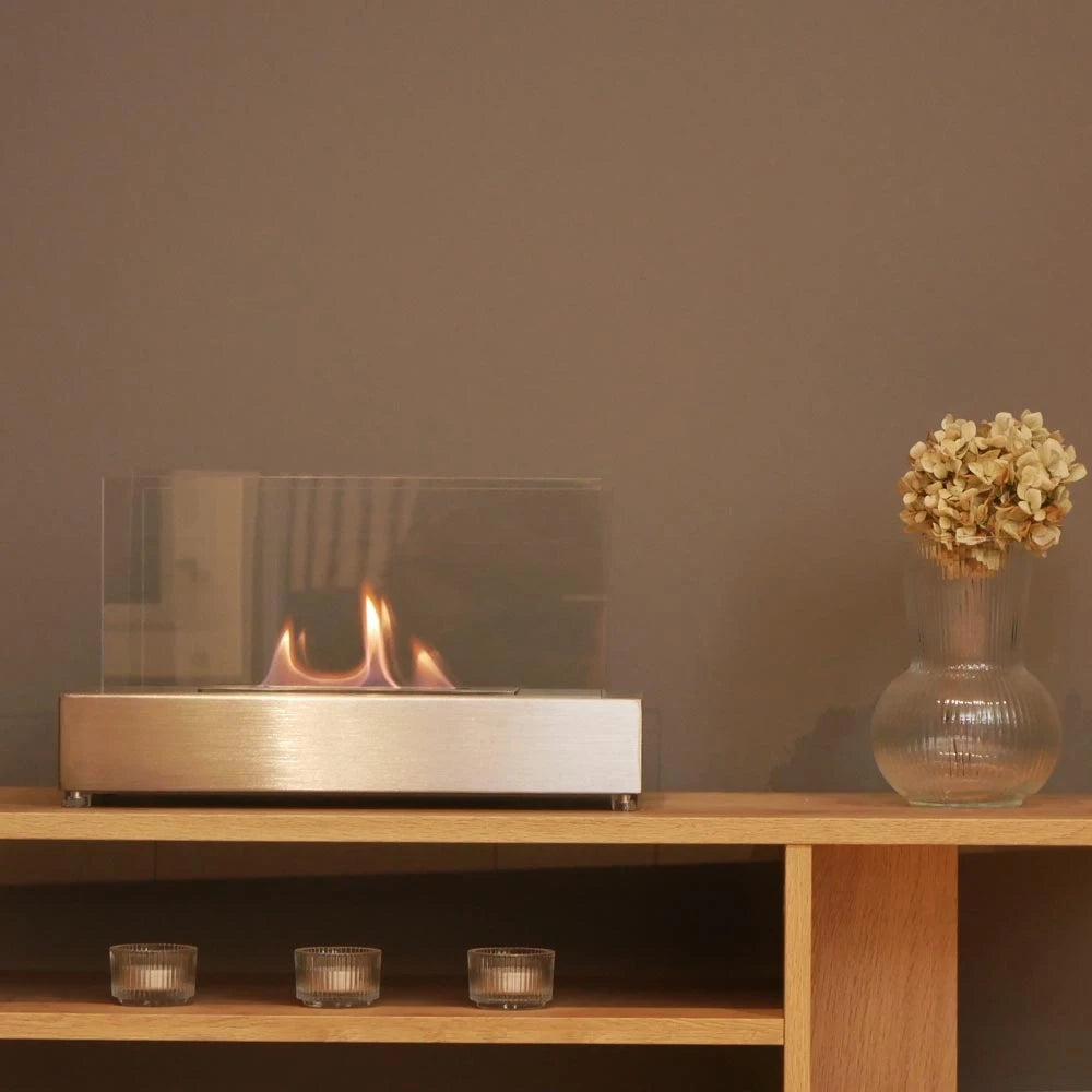 Lambeth acero - Chimenea de sobremesa