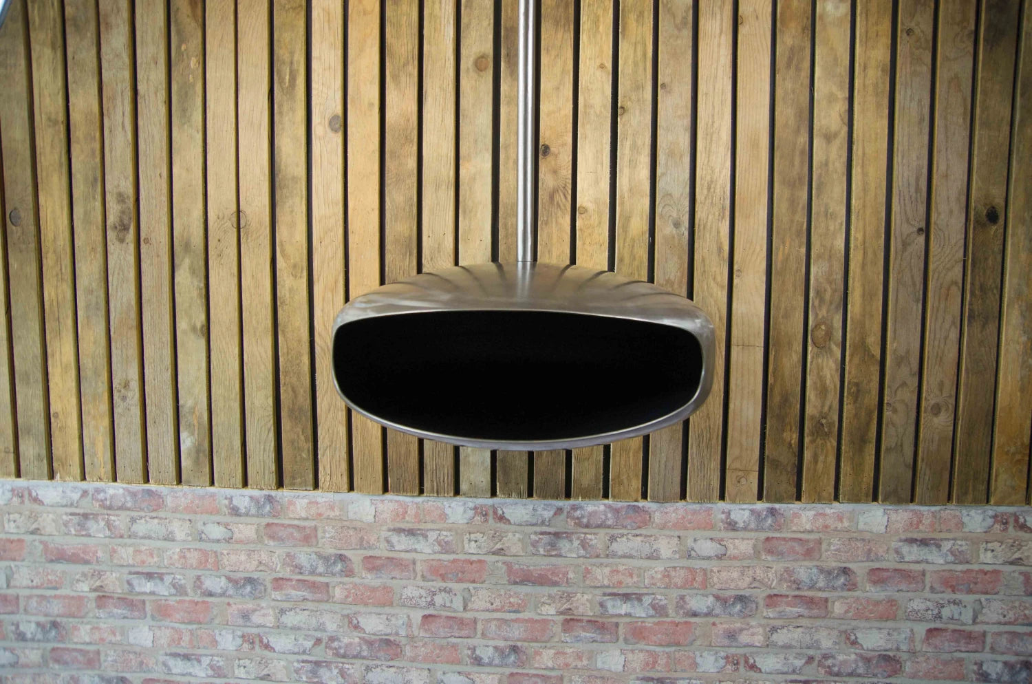 Hein and Haugaard UFO-60 Round-beamed, high-flame bio fireplace in steel
