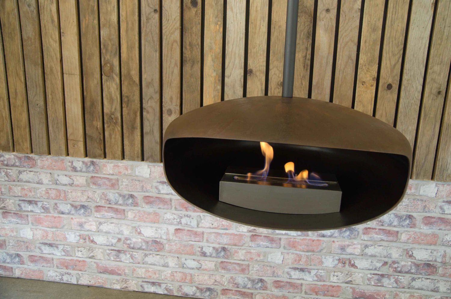 Hein and Haugaard Oxide UFO-60 ceiling-mounted bio fireplace