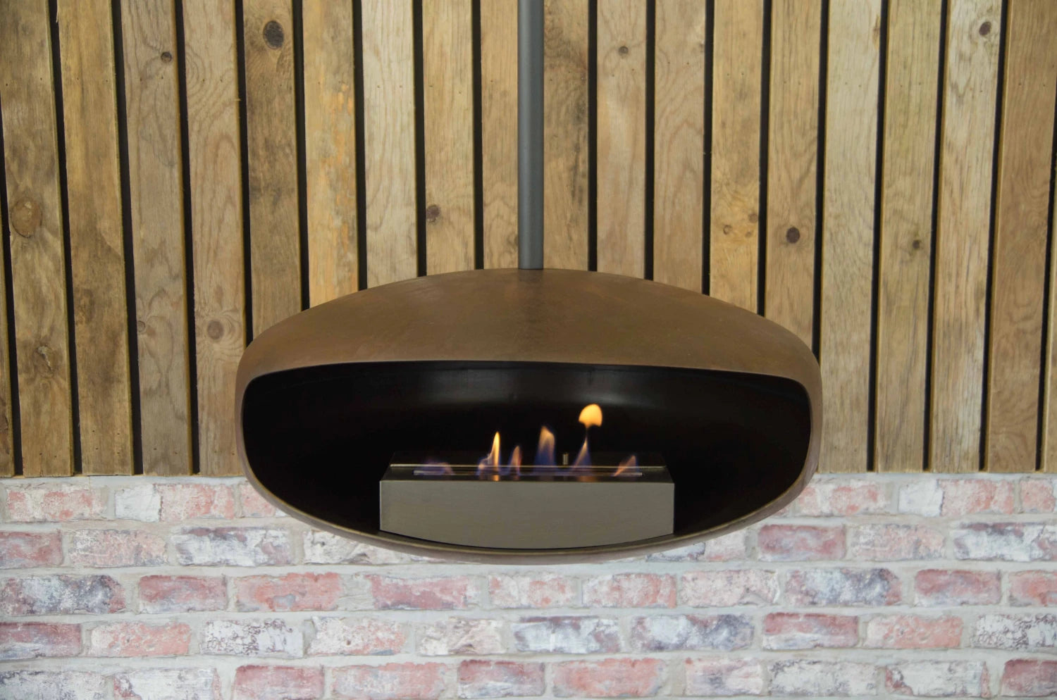 Hein and Haugaard Oxide UFO-60 ceiling-mounted bio fireplace