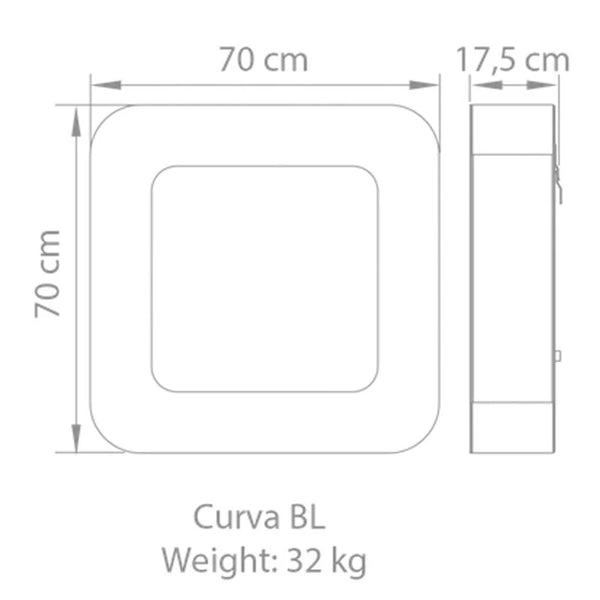 Safretti Curva BL - blanco