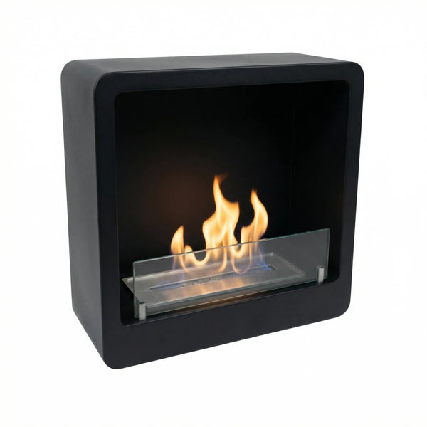 Chimenea Bioetanol Pared con Bordes Redondeados