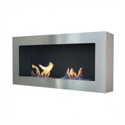Chimenea de bioetanol de pared - Acero