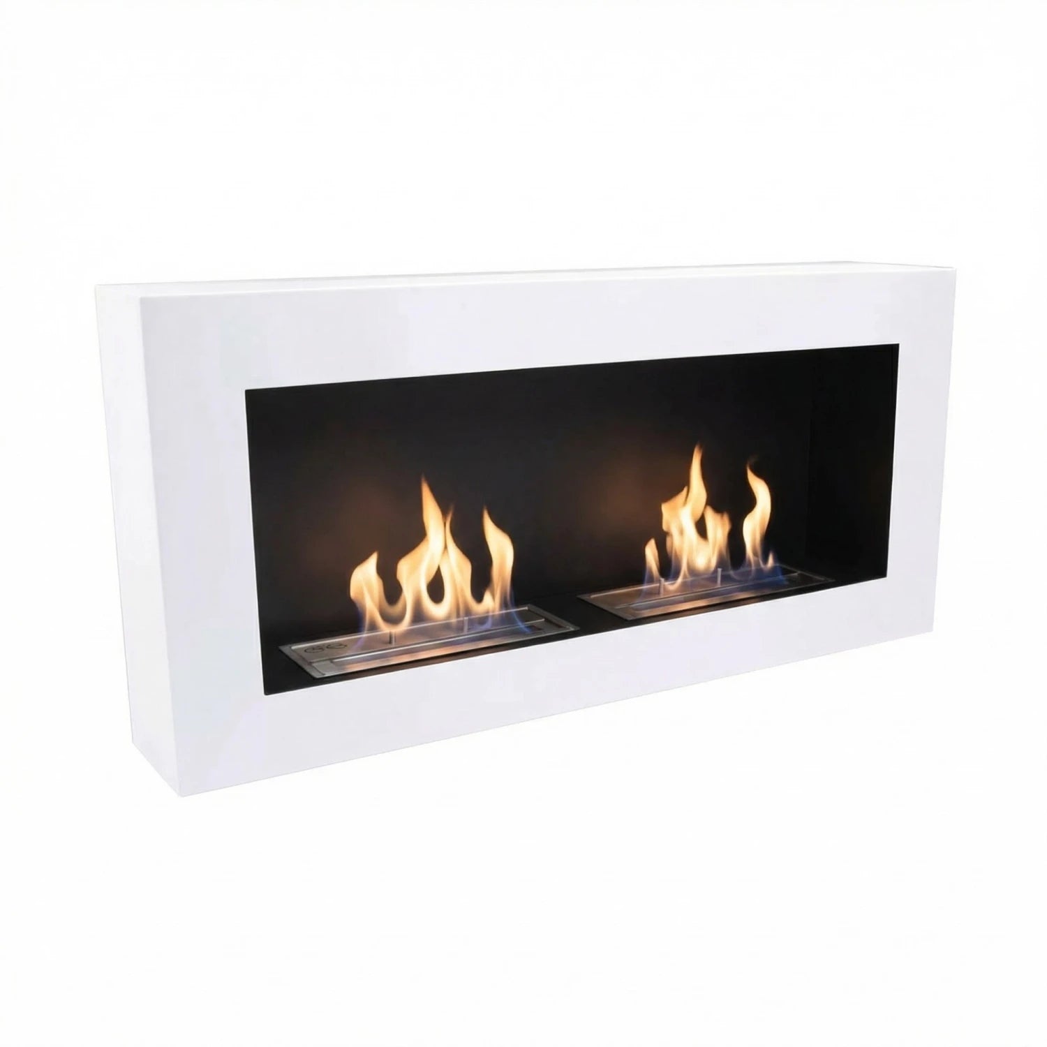 Chimenea bioetanol doble de pared - Blanco