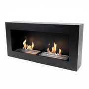 Chimenea bioetanol doble de pared - Negro