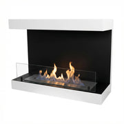 Dakota - Chimenea de bioetanol de pared blanca 80cm