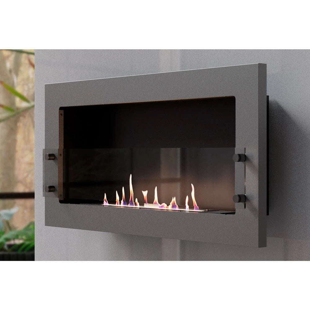 Texas Acero - Chimenea bioetanol de pared