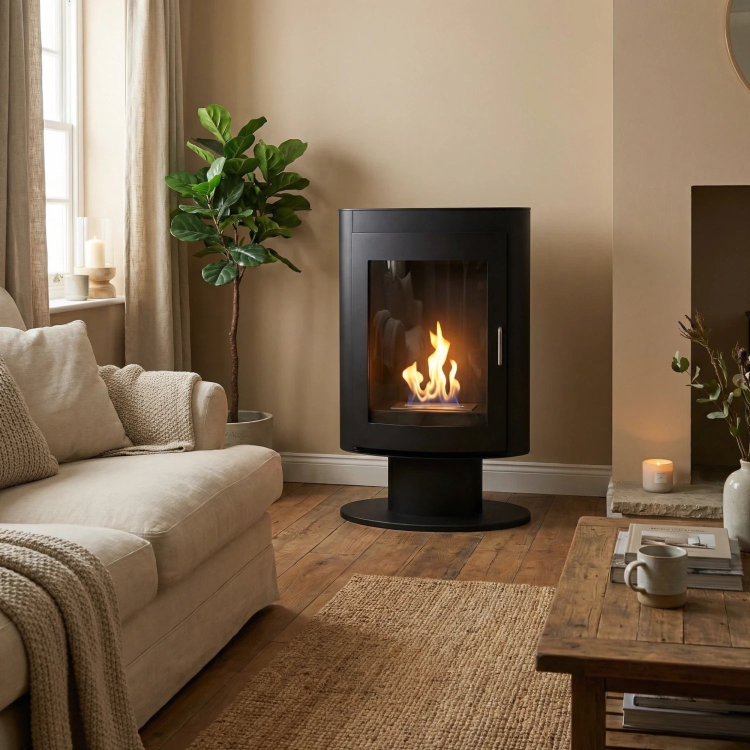 Trenton - Chimenea de bioetanol de pie