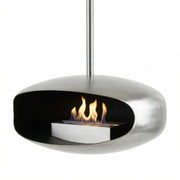 Hein and Haugaard UFO-60 Round-beamed, high-flame bio fireplace in steel