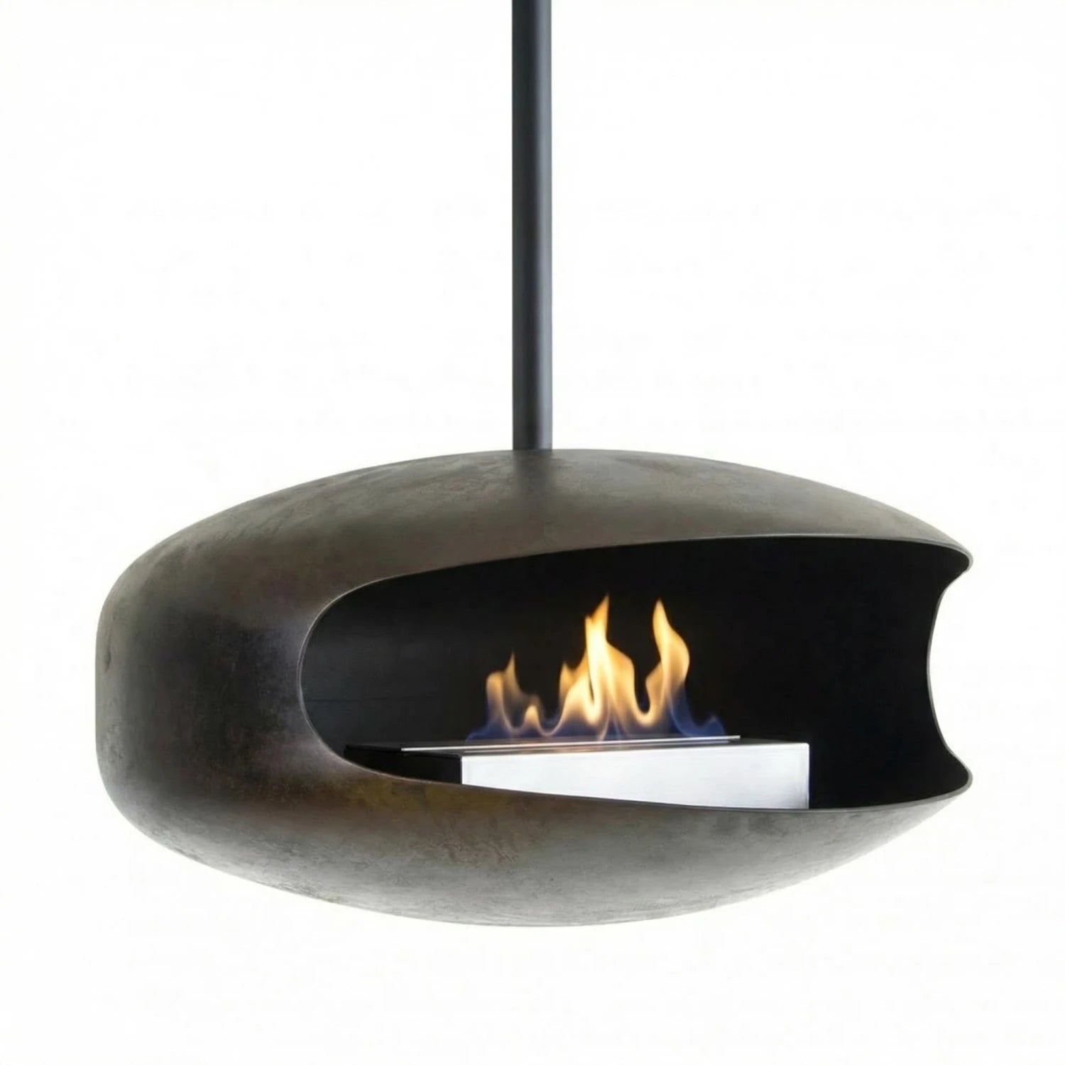 Hein and Haugaard Oxide UFO-60 ceiling-mounted bio fireplace