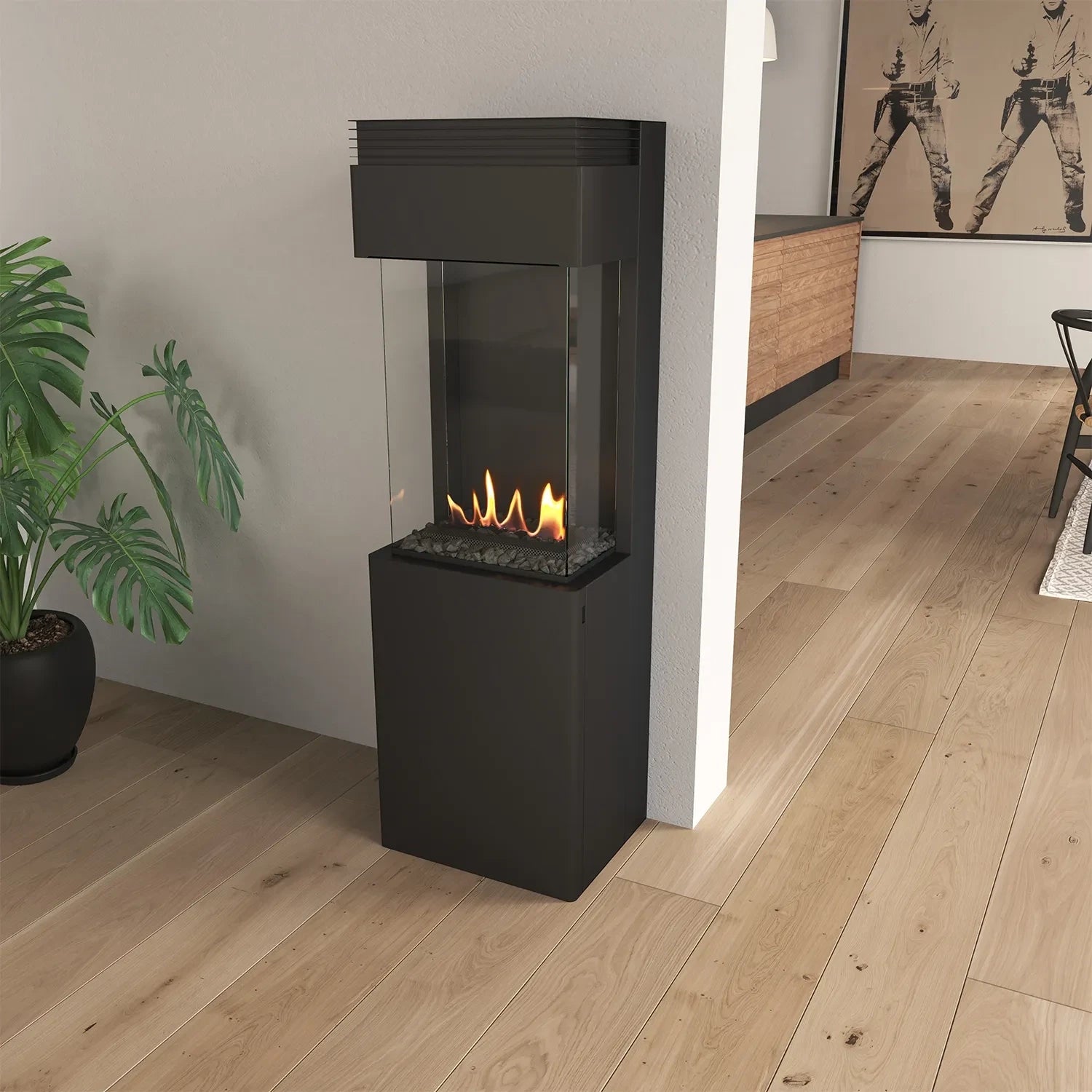 Biotronic 400 automatic bio fireplace with BEV technology