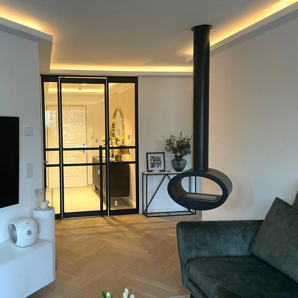 Toronto Negro - Chimenea bioetanol colgante