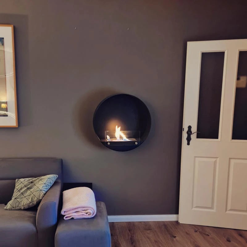 Delaware Negro - Chimenea bioetanol de pared