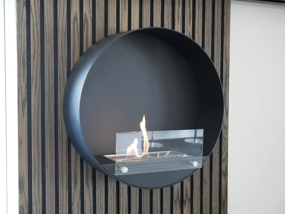 Delaware Negro - Chimenea bioetanol de pared
