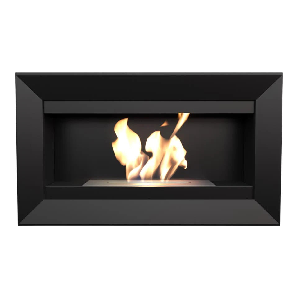 Bio fireplace for wall mounting, horizontal