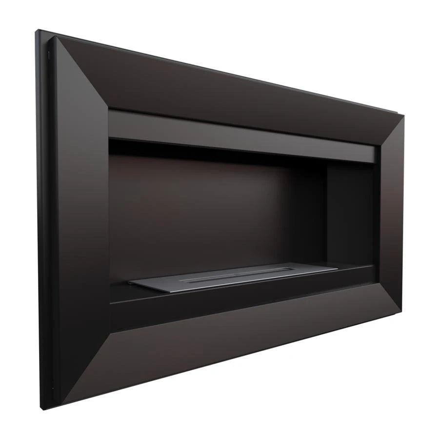 Bio fireplace for wall mounting, horizontal