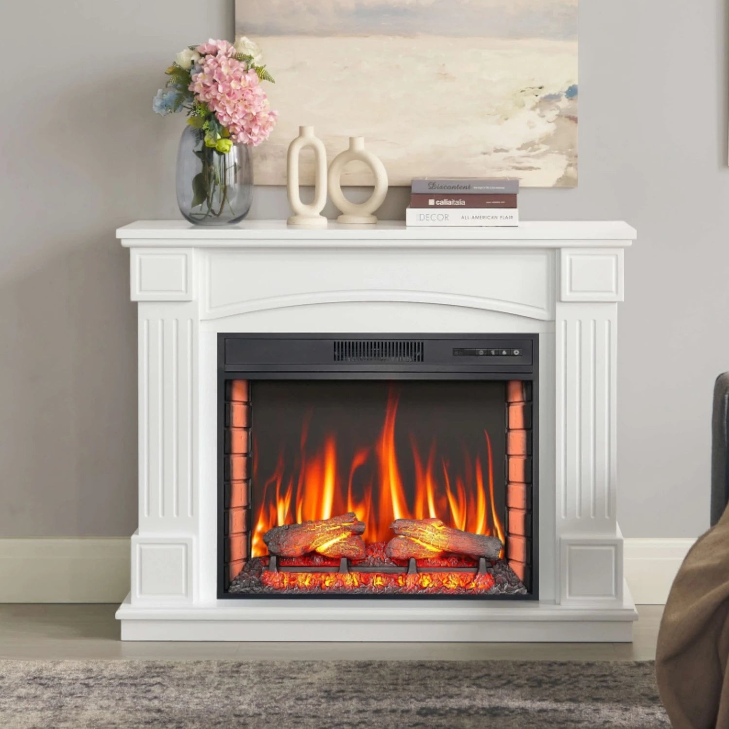 Chimenea Boston - Blanco (Solo Marco)