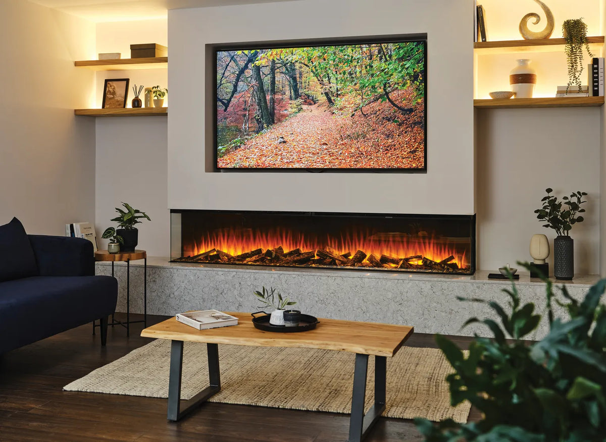 New Forest 2400 - Chimenea eléctrica empotrada