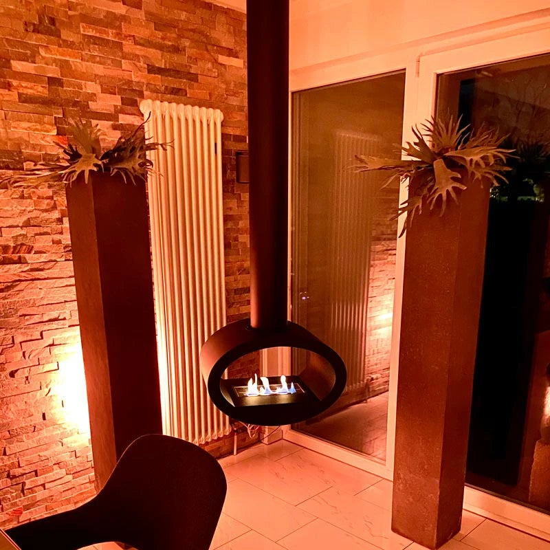 Toronto Negro - Chimenea bioetanol colgante