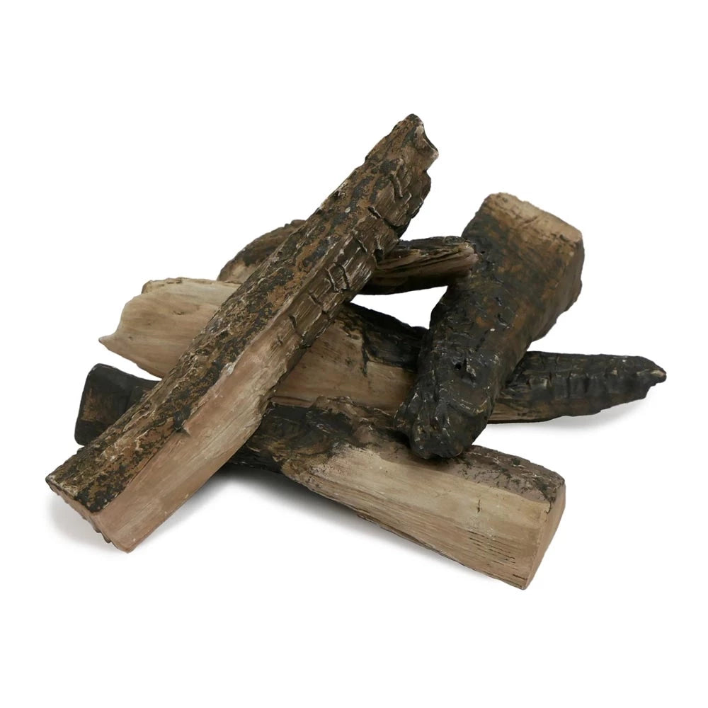 decoración de leña cerámica para chimeneas de bioetanol