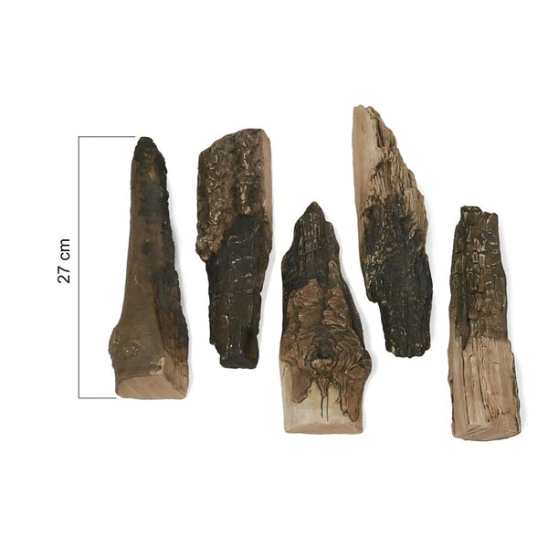 Troncos Decorativos de Cerámica - Set de 5
