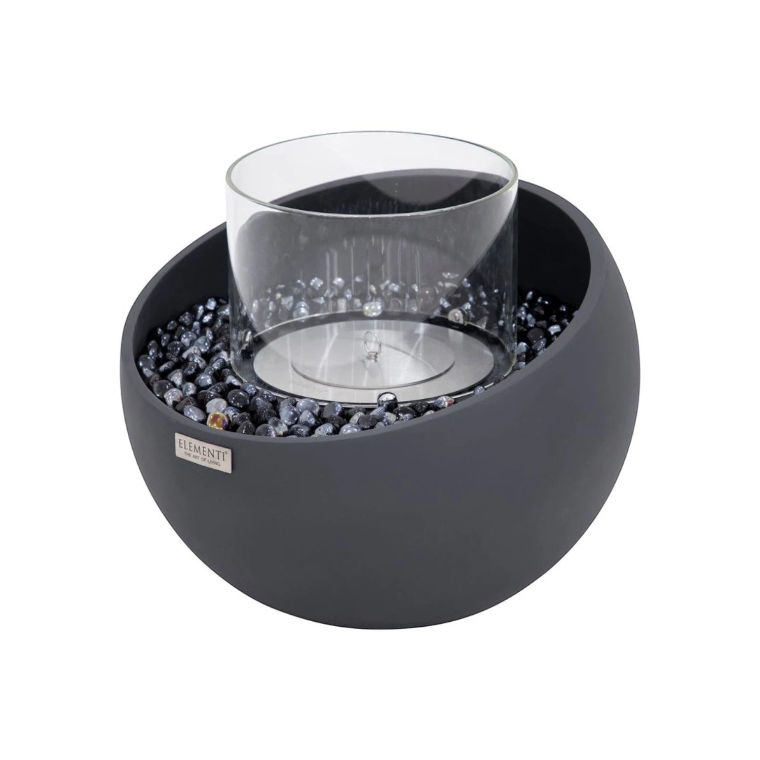 FIRENZE Cuenco de Bioetanol S – Negro Pizarra