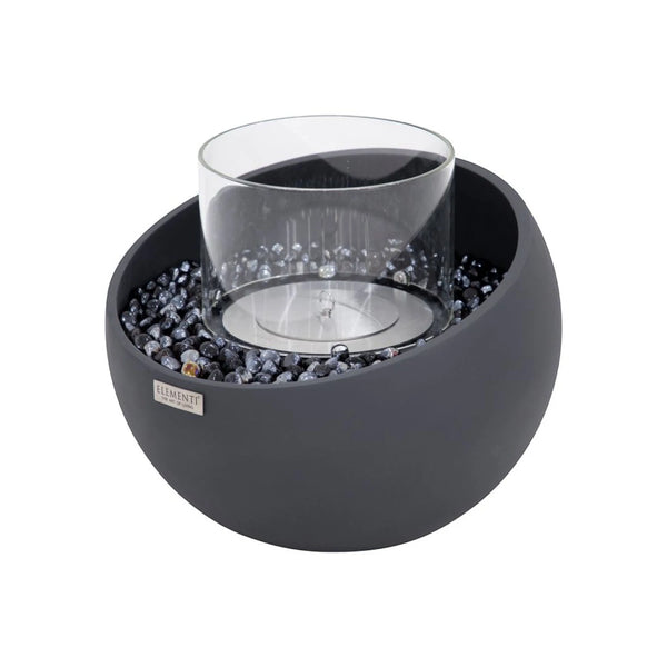 FIRENZE Cuenco de Bioetanol S – Negro Pizarra
