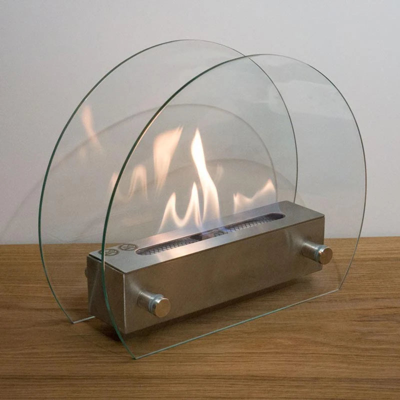 Chimenea de bioetanol de mesa redonda