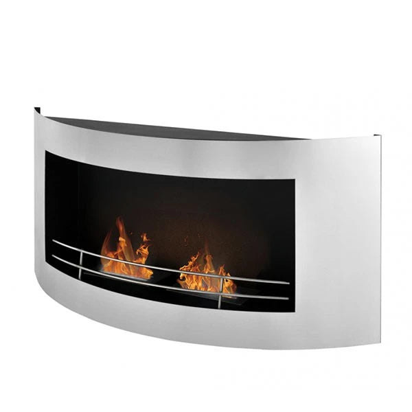 Chimenea de bioetanol con marco redondo