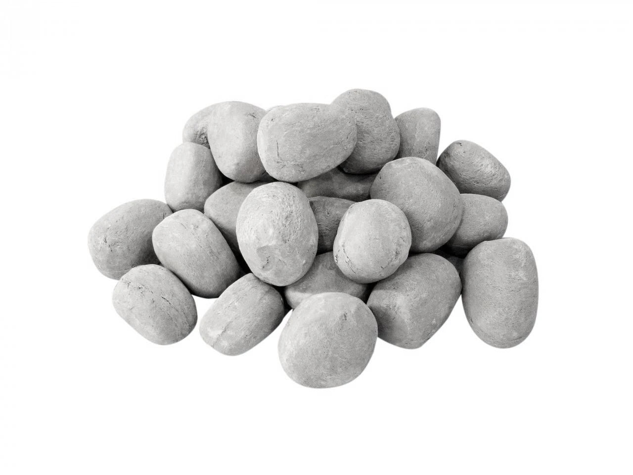 Piedras cerámicas (Gris - 24 piezas)