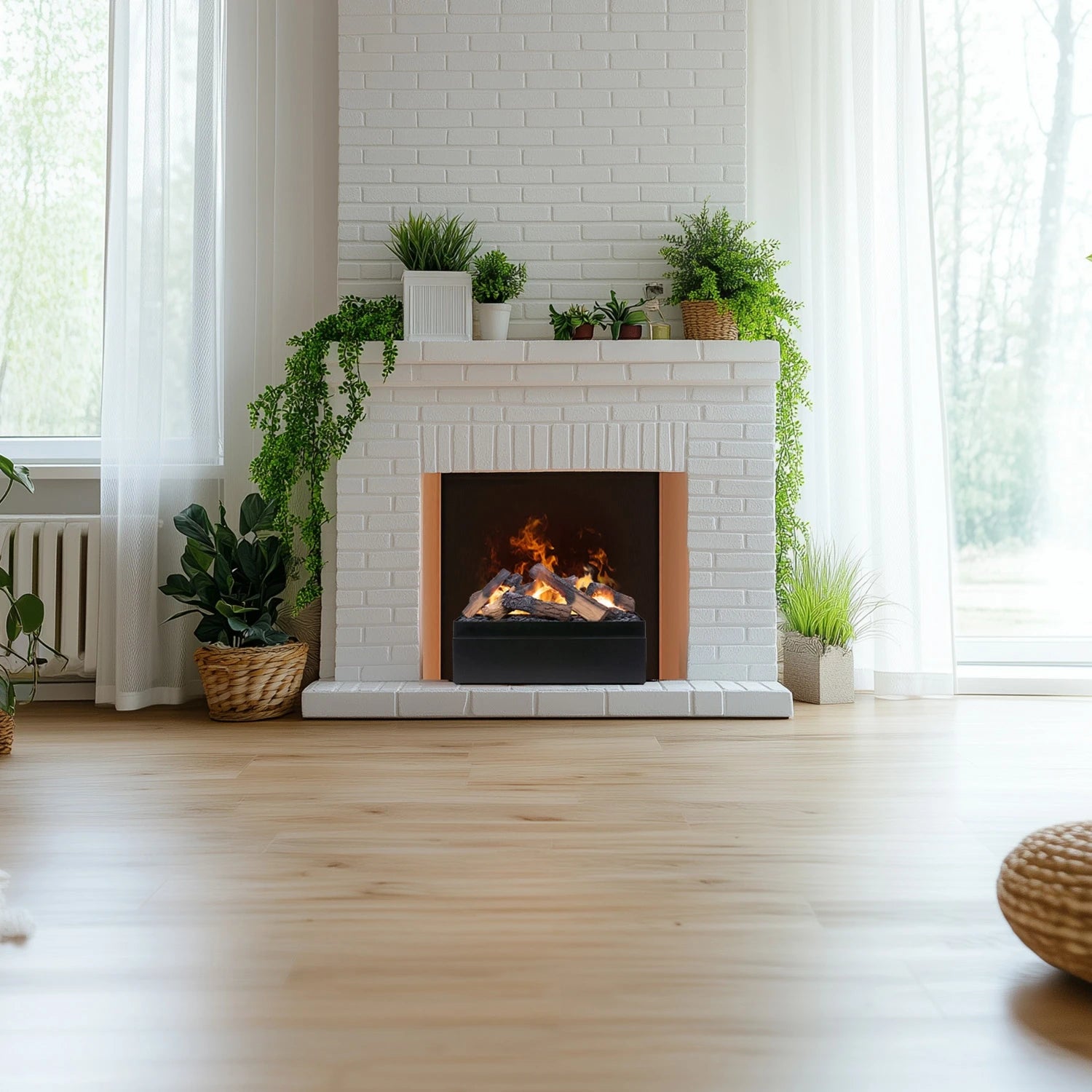 Juneau Multi - Inserto de vapor de agua para chimenea abierta