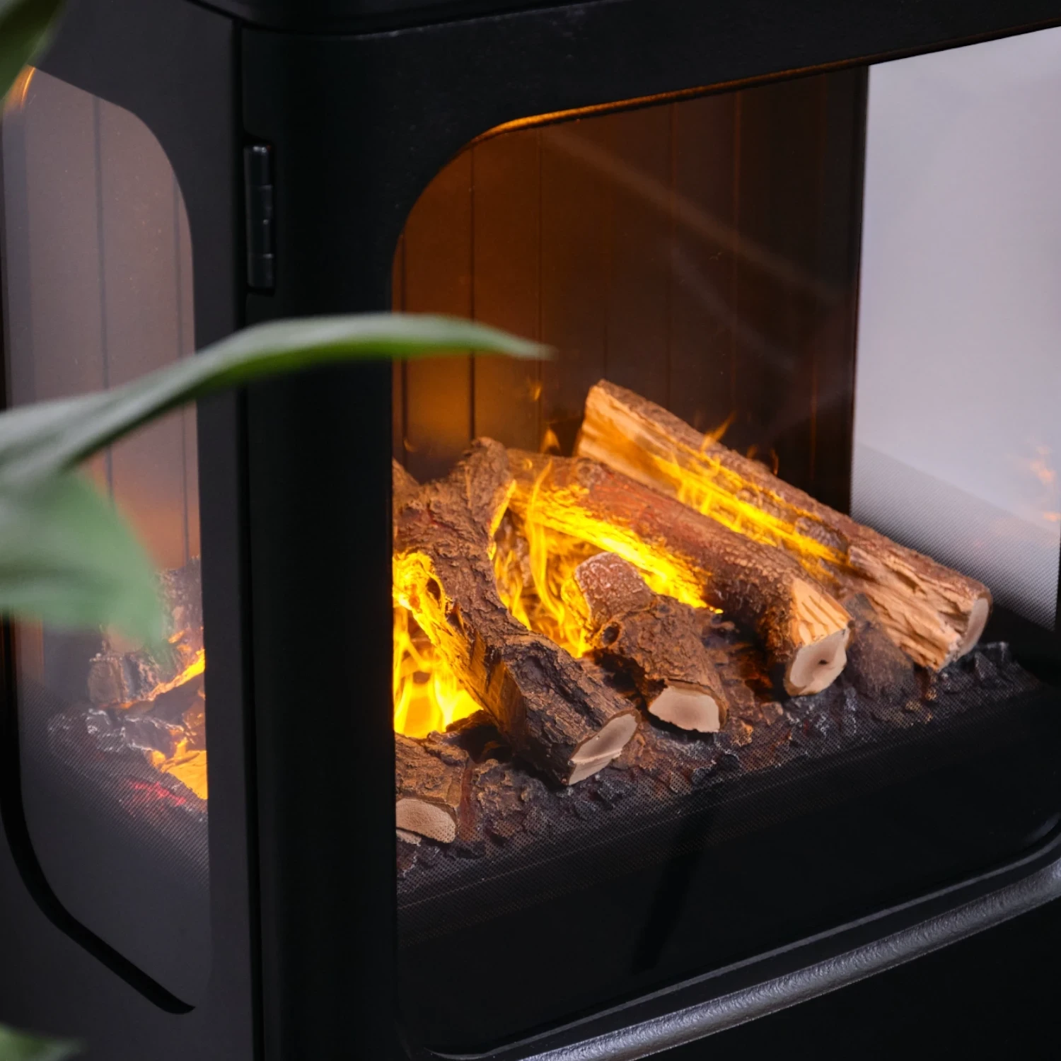 Mapleton 100 – Chimenea de vapor de agua independiente en hierro fundido