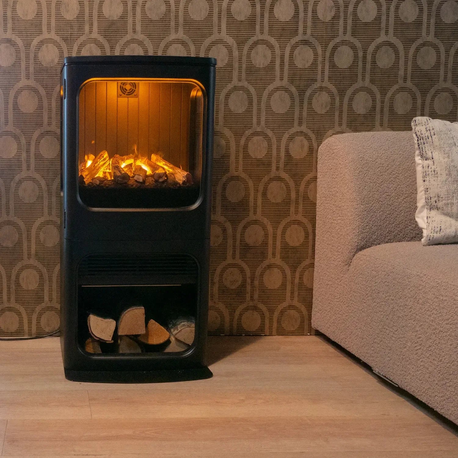 Mapleton 100 – Chimenea de vapor de agua independiente en hierro fundido