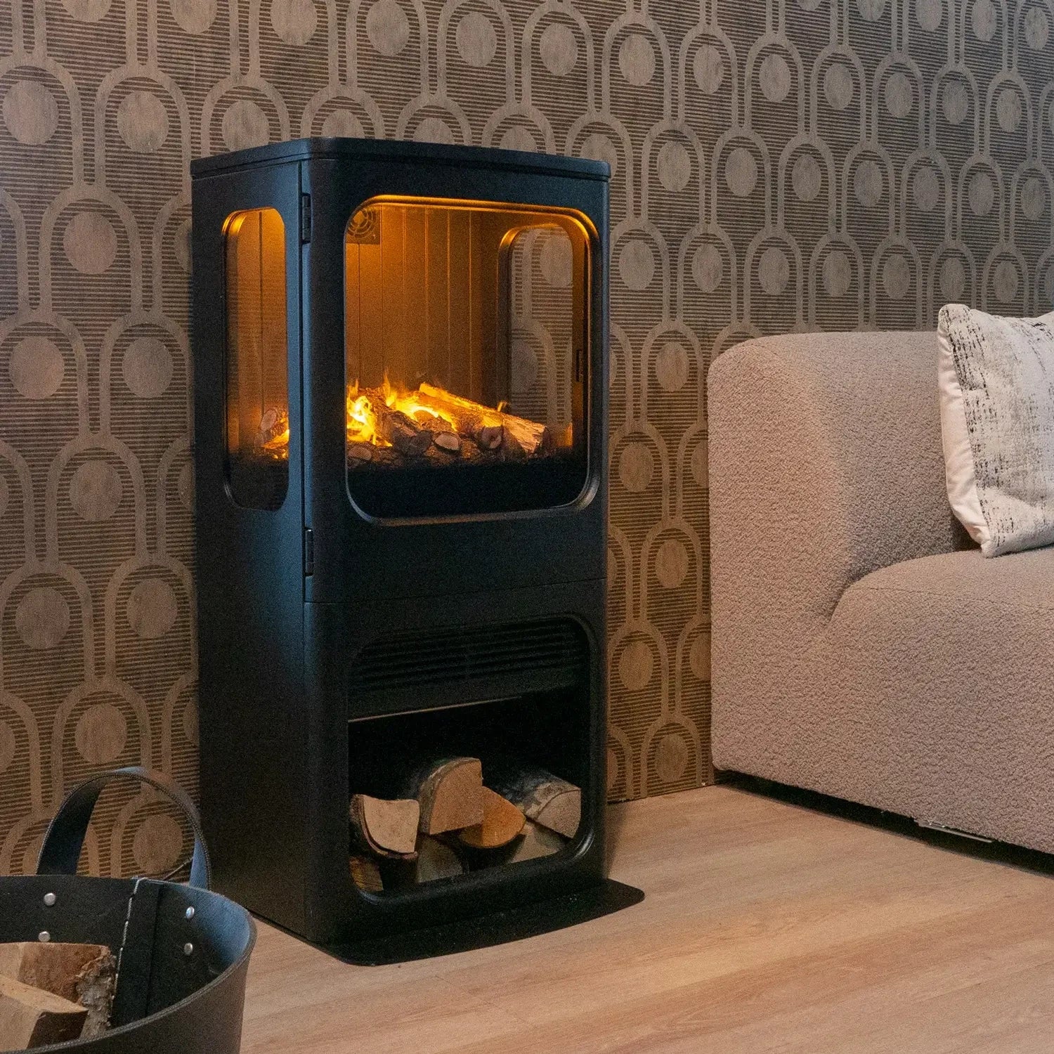 Mapleton 100 – Chimenea de vapor de agua independiente en hierro fundido