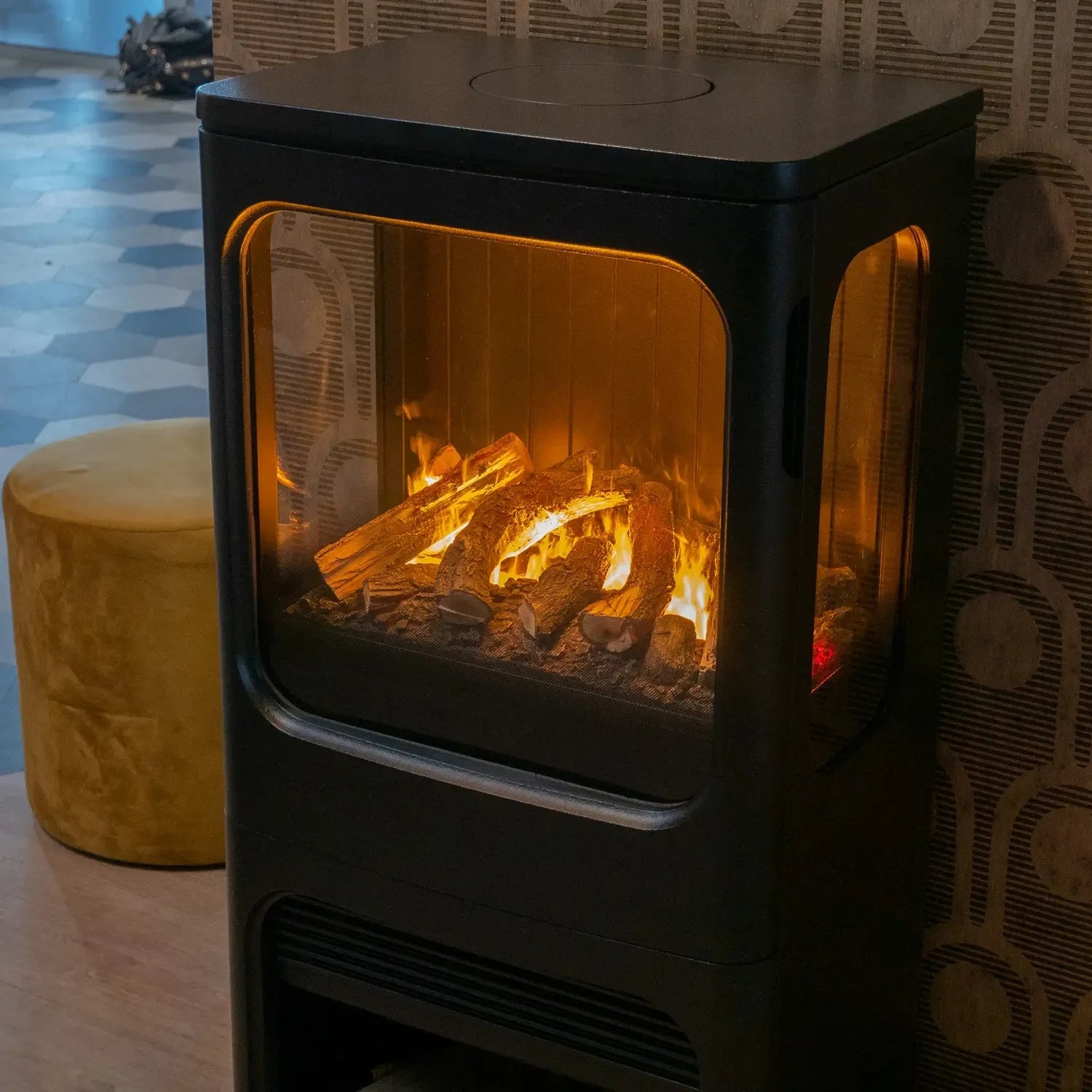 Mapleton 100 – Chimenea de vapor de agua independiente en hierro fundido