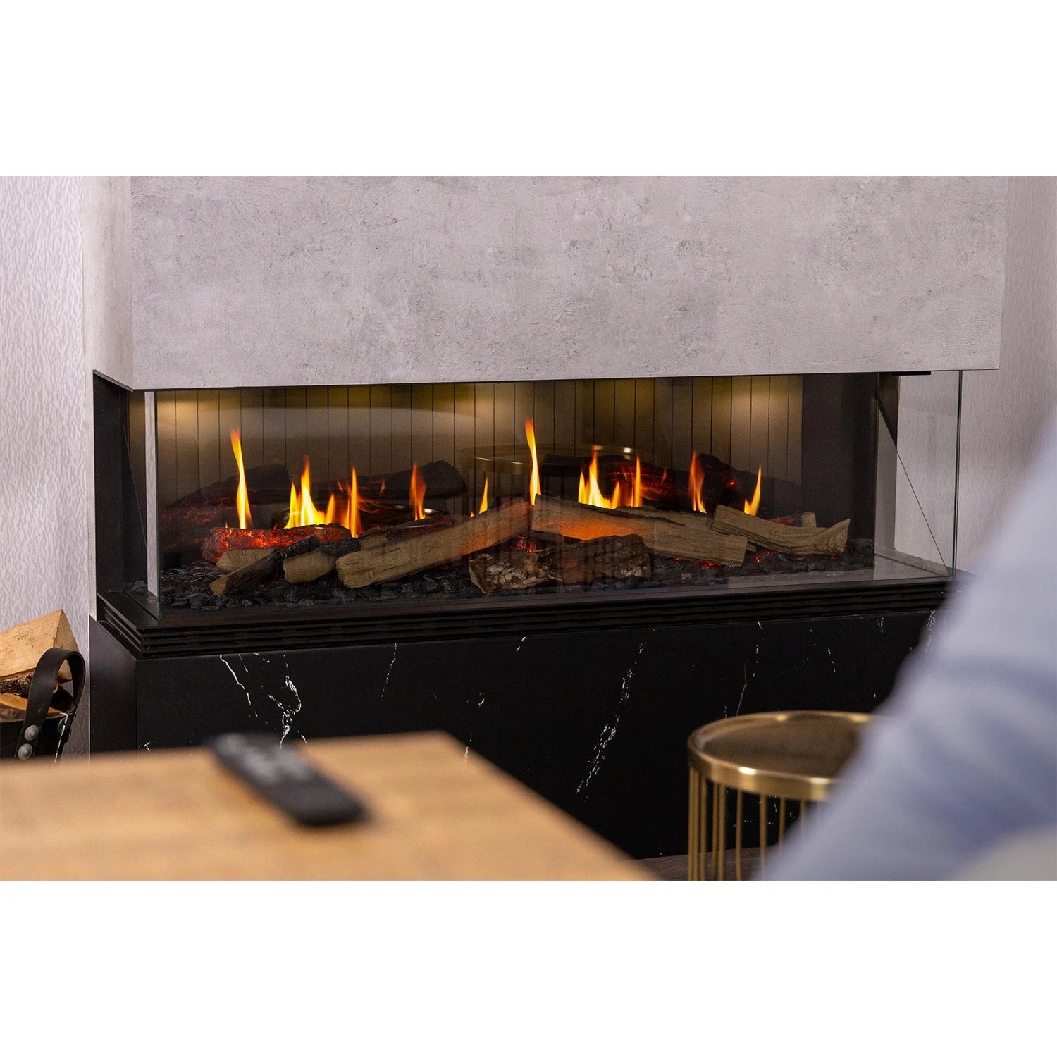Vista 130 I - Chimenea eléctrica empotrada de 1 cara