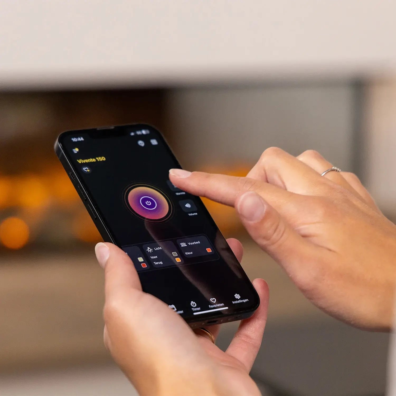 Vivente Plus 75 - Chimenea eléctrica empotrada