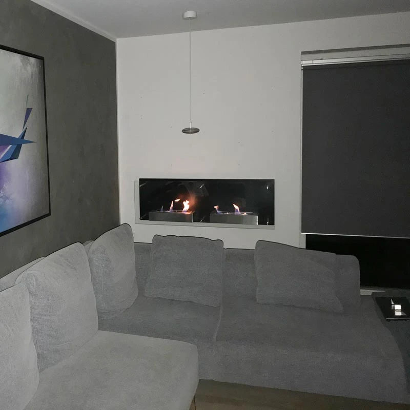 Chimenea de bioetanol Nevada doble fuego