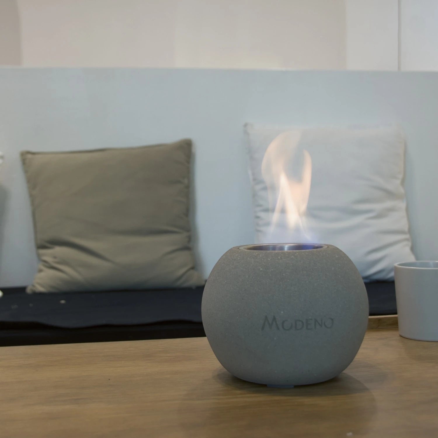 Paffu Chimenea Bioetanol de mesa – Gris
