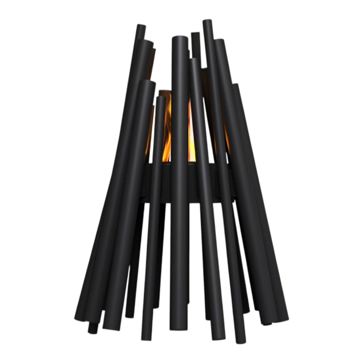 Stix Outdoor - Chimenea de bioetanol negra para exteriores