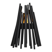 Stix Outdoor - Chimenea de bioetanol negra para exteriores