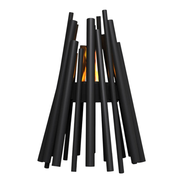 Stix Outdoor - Chimenea de bioetanol negra para exteriores