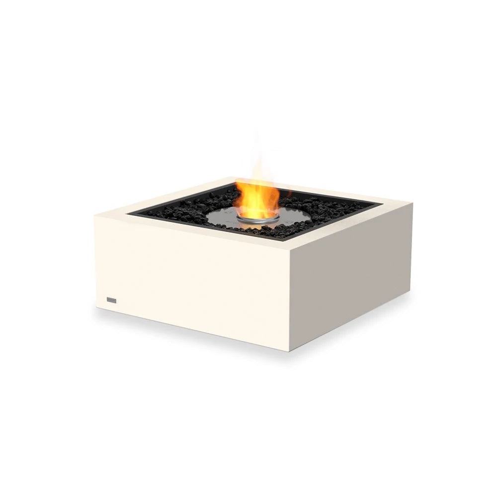 Base 30 bioethanol fire pit, sleek square outdoor style