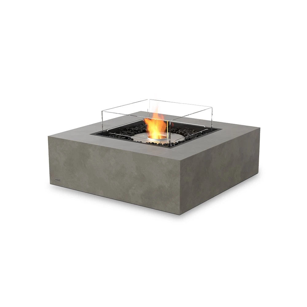 Base 40 bioethanol fire pit, larger outdoor square fire pit