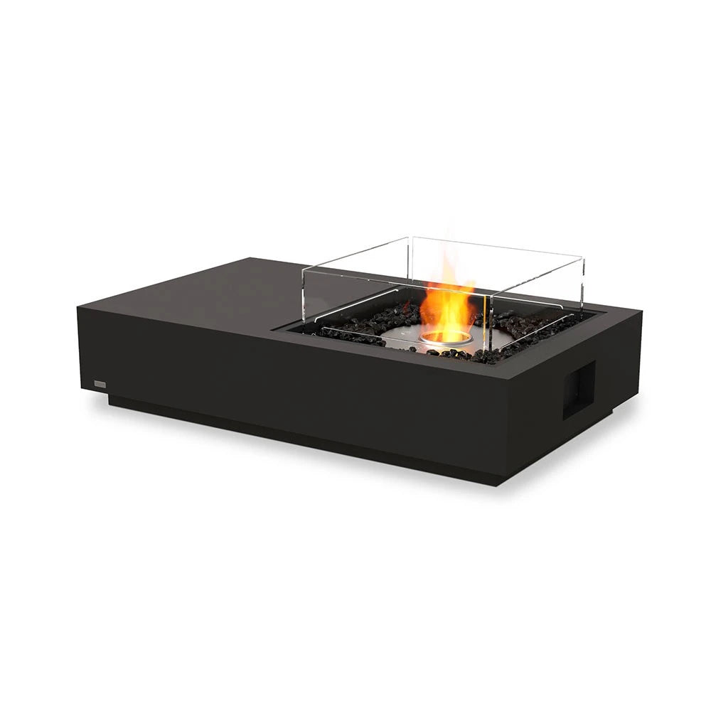 Manhattan 50 bioethanol fire pit, modern rectangular design
