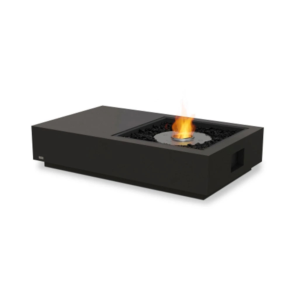 Manhattan 50 bioethanol fire pit, modern rectangular design