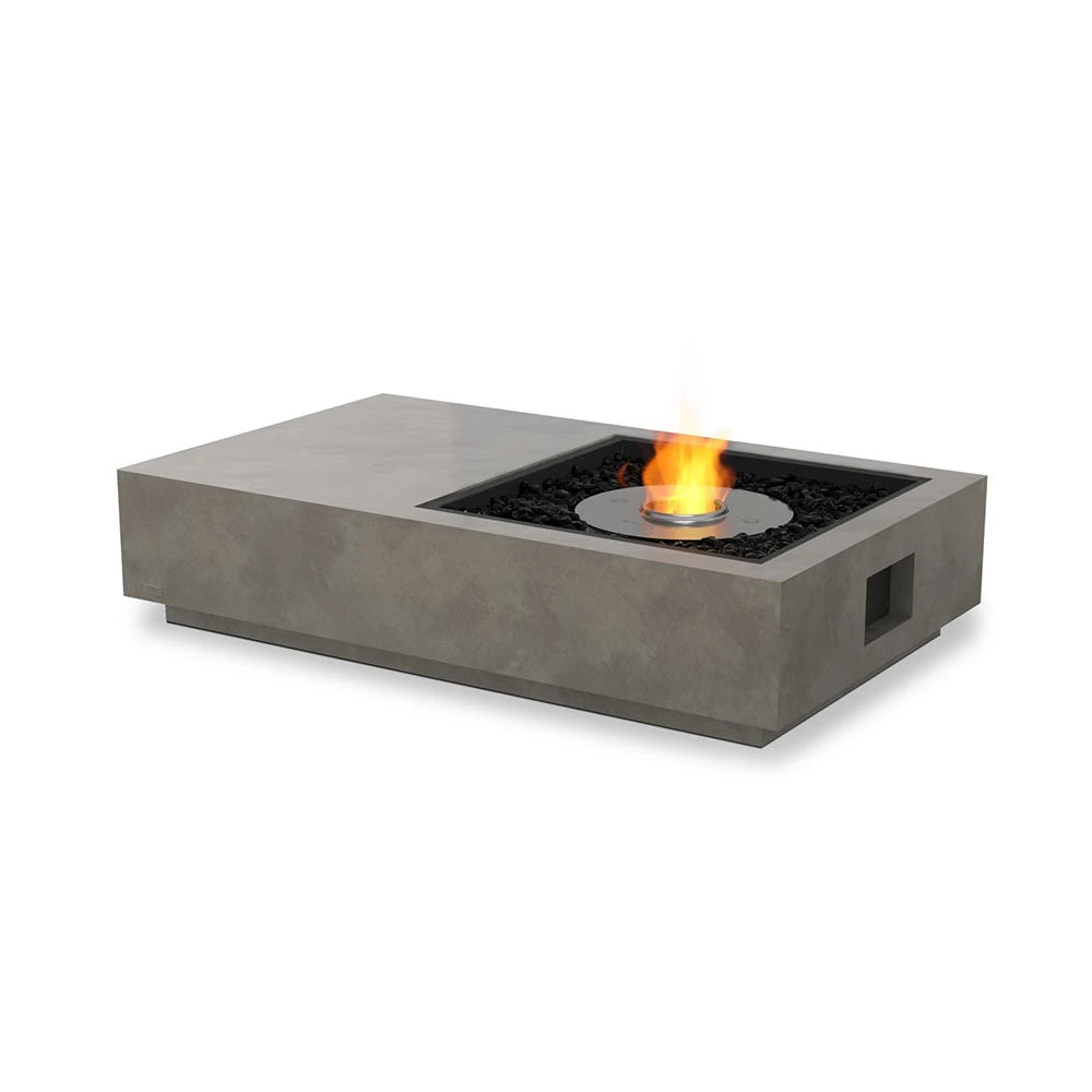 Manhattan 50 bioethanol fire pit, modern rectangular design