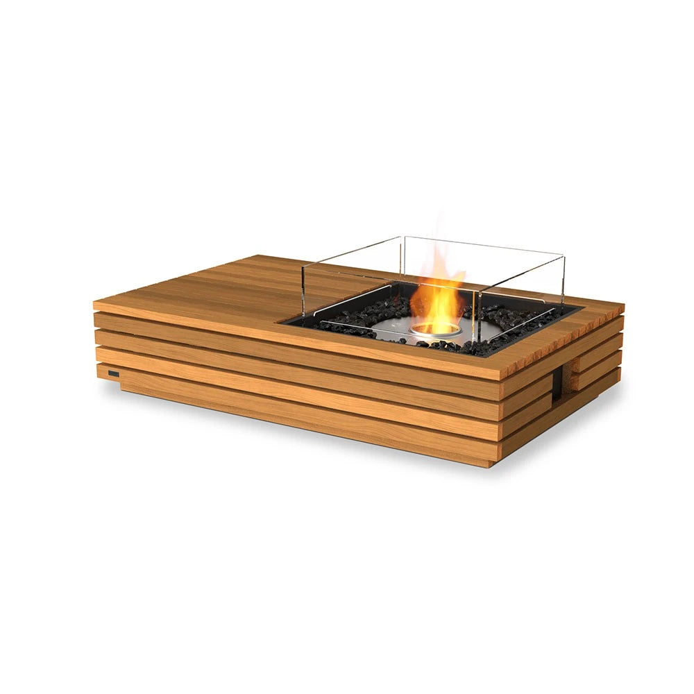 Manhattan 50 bioethanol fire pit, modern rectangular design